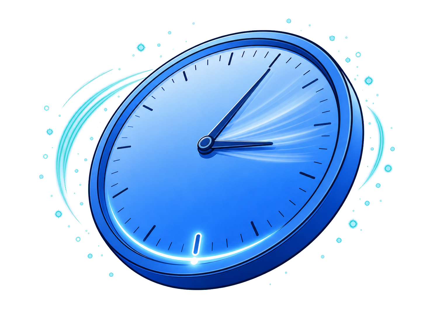Une horloge stylisée symbolise les 30 jours de l'Atelier